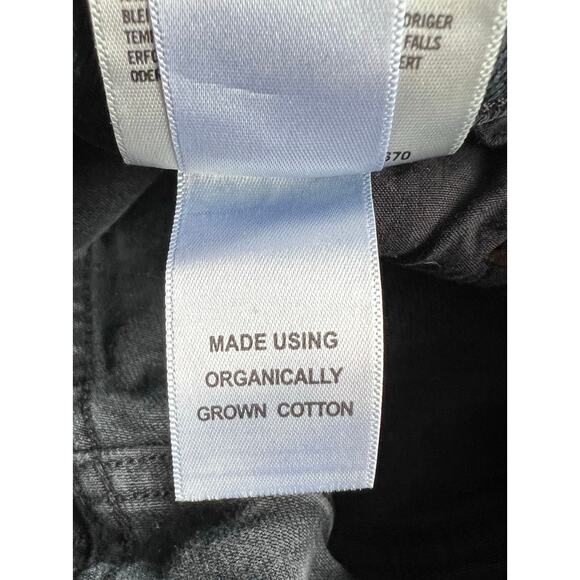 Agolde Denim Jeans Sz 32 Stretch Faded Black Mid Rise Straight Toni Slim - Picture 7 of 7